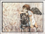 Haibane Renmei, krzesło, anioł