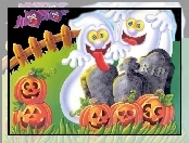 Halloween, duchy przy grobie