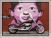Harley Davidson Softail Rocker C, Graffiti
