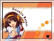 Suzumiya Haruhi No Yuuutsu, dziewczyna, duże oczy