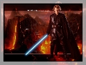 Hayden Christensen, miecz, skały