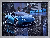 Lamborghini Huracan, Niebieski, Gra, Need for Speed Heat