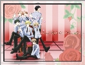 Ouran High School Host Club, kwiaty, ludzie