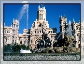 
Hiszpania, Madryt, Plaza de Cibeles, Fontanna de Cibeles, Bogini Kybele