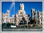 
Hiszpania, Madryt, Plaza de Cibeles, Fontanna de Cibeles, Bogini Kybele