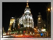 Madryt, Hiszpania, Noc
