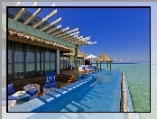 Hotel, Malediwy, Basen, Morze