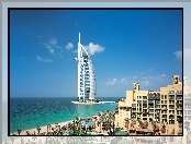 Zjednoczone Emiraty Arabskie, Hotel, Domy, Dubaj, Morze