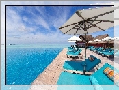 Hotel, Malediwy, Ocean, Kurort