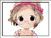 Ichigo Mashimaro, kapelusz, dziecko, okulary