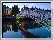 Irlandia, Rzeka, Domy, Most, Dublin