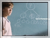 Pay It Forward, graf, Haley Joel Osment, tablica