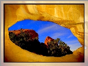 Jaskinia, Kanion, Park, Narodowy, Utah