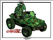 Gorillaz, Jeep, samochód