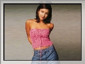Jessica Alba, różowa, bluzeczka