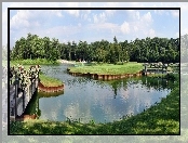 Jeziorko, Park, Mosty, Drzewa
