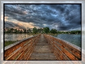 Chmury, Jezioro, Mostek
