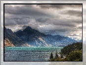 Jezioro, Nowa Zelandia, Góry, Queenstown