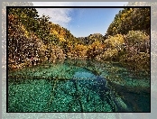 Chiny, Lasy, Park Narodowy Jiuzhaigou, Jezioro