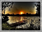 Słońce, Jezioro, Woda