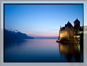 Jezioro, Szwajcaria, Zamek, Chillon
