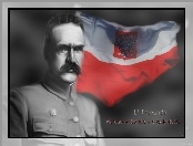 Józef Piłsudski, Flaga, Polska