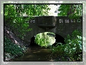 Kamienny, Park, Most, Strumyk