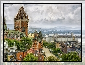 Kanada, Hotel, Quebec, Zamek Chateau Frontenac