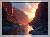 Kanion, Rzeka, Skały