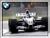 Formuła 1, koła, spojler, BMW Sauber, bolid, opony, kask