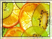 Pomarańcza, Kiwi, Owoce
