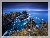 Donegal, Klify, Morze, Wybrzeże, Skały, Irlandia Północna