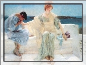 Kobieta, Art, Mężczyzna, Kanapa