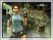 kobieta, broń, Tomb Raider Anniversary