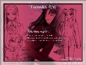 Fate Stay Night, szkic, napisy, tousaka, rin, dziewczyna, kobiety