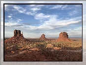 Skały, Region Monument Valley, Wyżyna Kolorado, Stany Zjednoczone, Dolina Pomników, Stan Utah