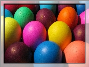 Wielkanoc, Kolorowe, Jajka