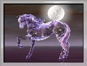 Fioletowy, Koń, Księżyc