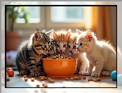 Miska, Karma, Małe, Koty
