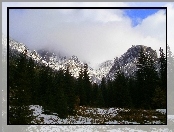 Krajobraz, Tatry, Góry, Zimą