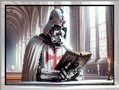 Templariusz, Grafika, Zbroja, Książka, Darth Vader, Mężczyzna