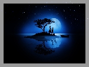 Księżyc, Miłość, Grafika 2D
