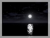 Księżyc, Morze, W, Pełni
