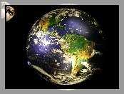 Kula, Ziemska, Zdjęcie z satelity