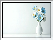 Kwiat, Wazon, Biały