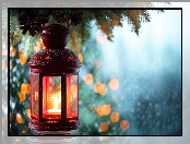 Dekoracja, Lampion, Świeczka