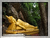 Laos, Budda, Louangphrabang, Posąg