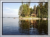 Jezioro, Las, Dom