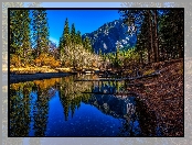 Góry, Stan Kalifornia, Stany Zjednoczone, Rzeka, Park Narodowy Yosemite, Lasy