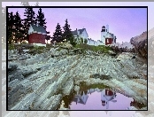 Latarnia Morska, USA, Skały, Maine